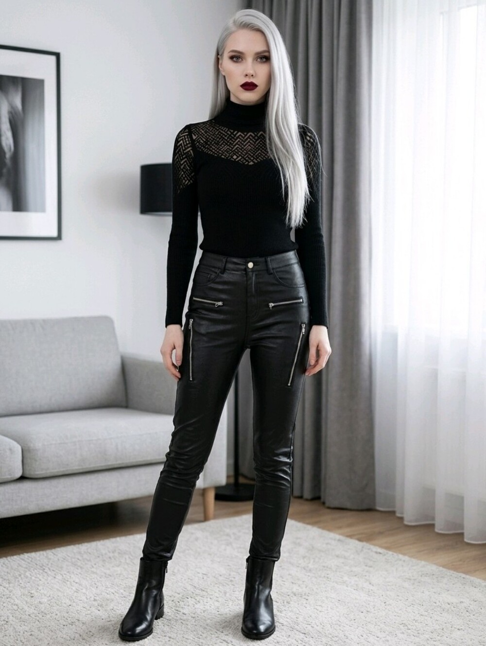 Fashion Nova Black Caliente Skinny Pants